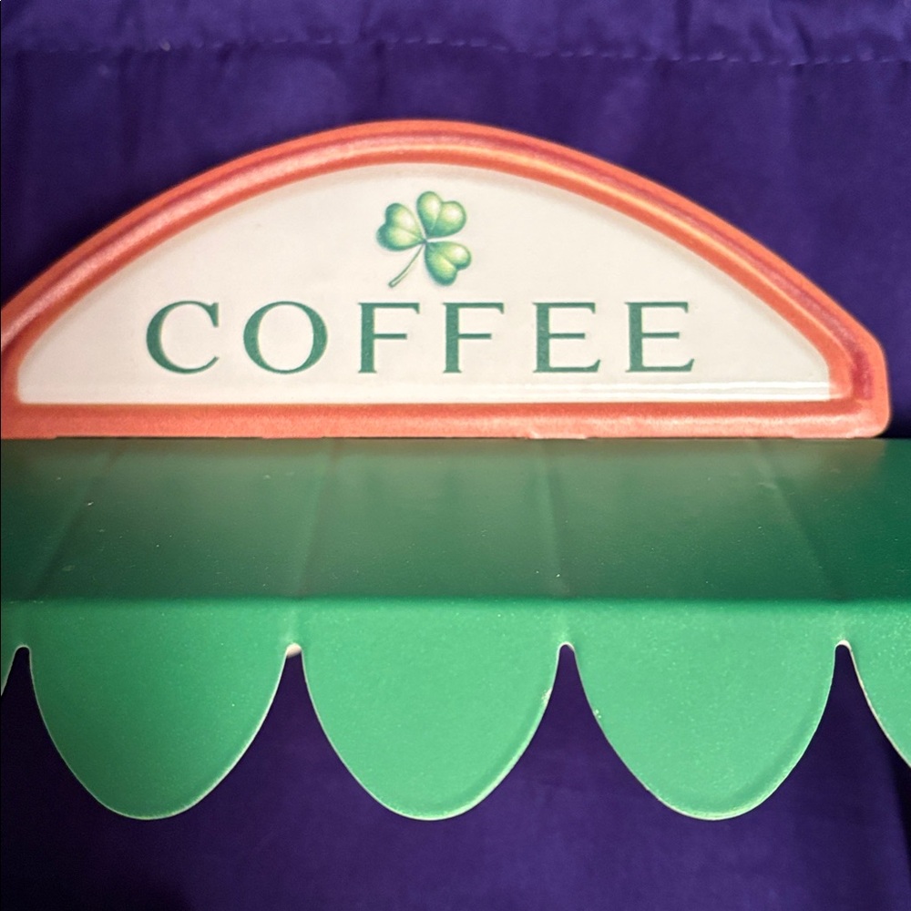 Green and White Coffee Stand Decor - Picture 9 of 17